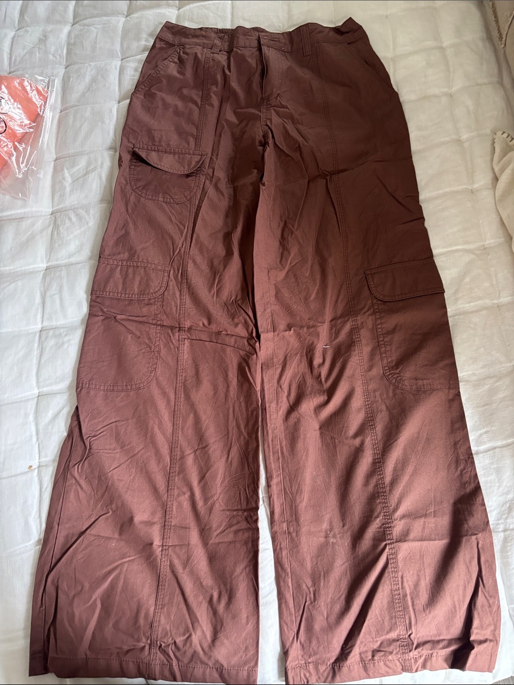 wild fable Wide-Leg Cargo Pants in Rust